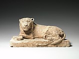Reclining lion, Limestone