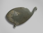 Palette shaped like a guinea fowl, Greywacke