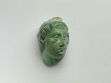 Head, Ptolemy III (?), Faience