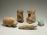 Figurine of a baboon, Faience