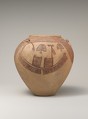 Decorated ware jar depicting boats, Pottery, paint