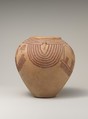 Decorated ware jar depicting boats, Pottery, paint