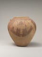 Decorated ware jar depicting boats, Pottery, paint