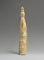 Tusk figure of a man, Hippopotomus Ivory