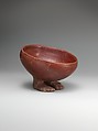 Bowl with Human Feet, Pottery (red polished ware)