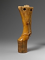 Furniture leg in shape of bull's leg, Hippopotamus ivory