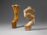 Furniture leg in shape of bull's leg, Hippopotamus ivory