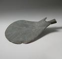 Dish in the shape of a leaf, Greywacke