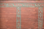 Outer Coffin of Nephthys, Painted sycomore and ziziphus wood, gold leaf