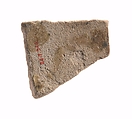 Tile with persea fruit and leaves, Polychrome faience