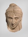 Funerary Mask, Plaster, paint