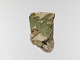 Tile from marsh scene, Polychrome faience