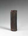 Double kohl tube with lid, Wood