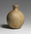 Fluted bottle with lid, Anhydrite