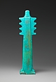 Djed Pillar Amulet, Faience