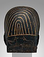 Funerary Mask of the Overseeer of Builders Amenhotep, Cartonnage, paint