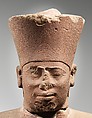 Statue of Nebhepetre Mentuhotep II in the Jubilee Garment, Sandstone, paint