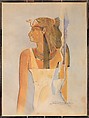 Hatshepsut's Grandmother, Seniseneb, Howard Carter (British, London 1873–1939 London), Tempera on paper