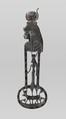 Menat counterpoise with figures of Hathor as a woman and a cow, cupreous alloy