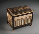 Jewelry chest of Sithathoryunet, Ebony, ivory, gold, carnelian, blue faience, silver