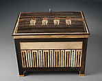 Jewelry chest of Sithathoryunet, Ebony, ivory, gold, carnelian, blue faience, silver