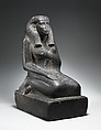 Statue of the Nurse Sitsnefru, Gabbro or diabase, paint