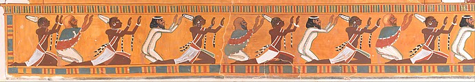 Amenhotep III and his Mother, Mutemwia, in a Kiosk, Nina de Garis Davies (1881–1965), Tempera on paper