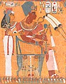 Amenhotep III and his Mother, Mutemwia, in a Kiosk, Nina de Garis Davies (1881–1965), Tempera on paper