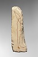 Unfinished Statuette, Limestone, ink