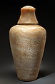 Magical Water Jar of Sithathoryunet with Lid, Travertine (Egyptian alabaster)