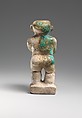 Figure of a dwarf, Blue faience