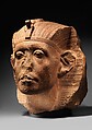 Head of a Colossal Statue of Senwosret III, Quartzite