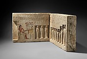 Relief from the Chapel of the Overseer of the Troops Sehetepibre, Limestone, paint