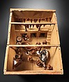 Model of a Slaughter House, Wood, paint, plaster