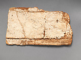 Fragment of cartonnage depicting three deities, Cartonnage