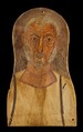 Elderly Man Flanked by Egyptian Gods, Tempera on sycomore wood