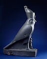 Statue of Horus as a falcon protecting King Nectanebo II, Metagraywacke