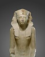 Seated Statue of Hatshepsut, Indurated limestone, paint