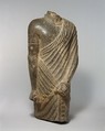 Torso of a Striding Draped Male Figure, Diorite or gabbro