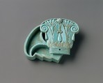 Cosmetic box in the shape of a composite capital, Glassy Faience