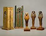 Shabti of Yuya, Cedar, gold, paint