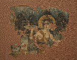 Hanging Showing Euthenia in a Garden, Linen, tempera paint