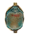 Scarab with the Name of the Hyksos King Khayan, Steatite, gold mount
