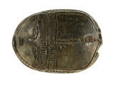 Scarab with a Lion Hunting Horned Animals, Stone