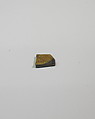 Mold-pressed amulet or fragment, Glass
