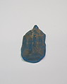 Mold-pressed amulet or fragment, Glass