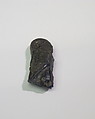 Mold-pressed amulet or fragment, Glass
