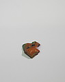 Mold-pressed amulet or fragment, Glass