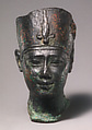 Head of Ptolemy II or III, Black bronze