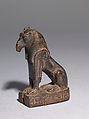 Figurine of a Seth animal with sphinxlike features, Wood - Uncategorized